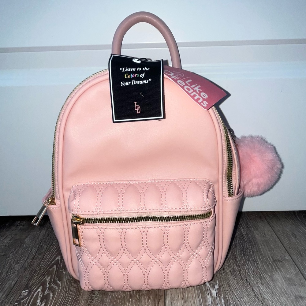 Girls Pink Backpack Purse NWT